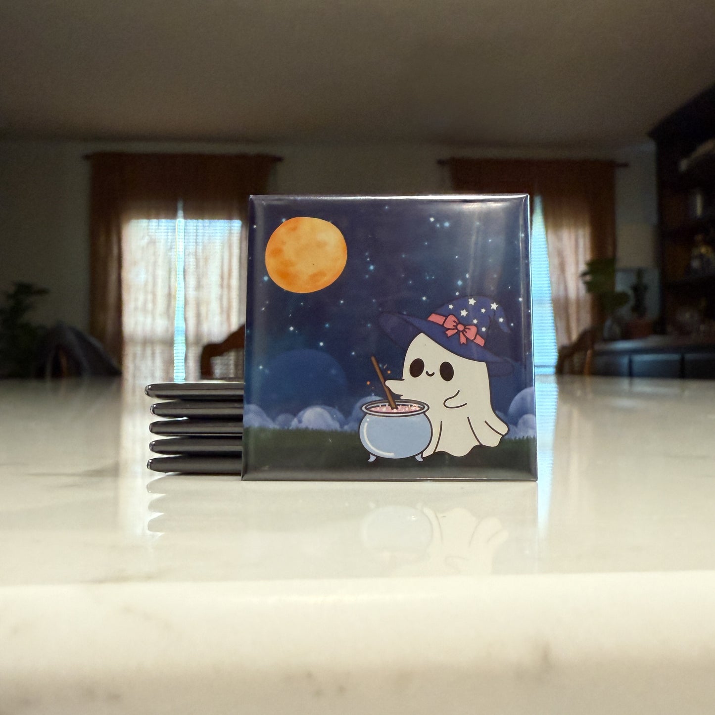 Cute Little Ghosts Magnet Set