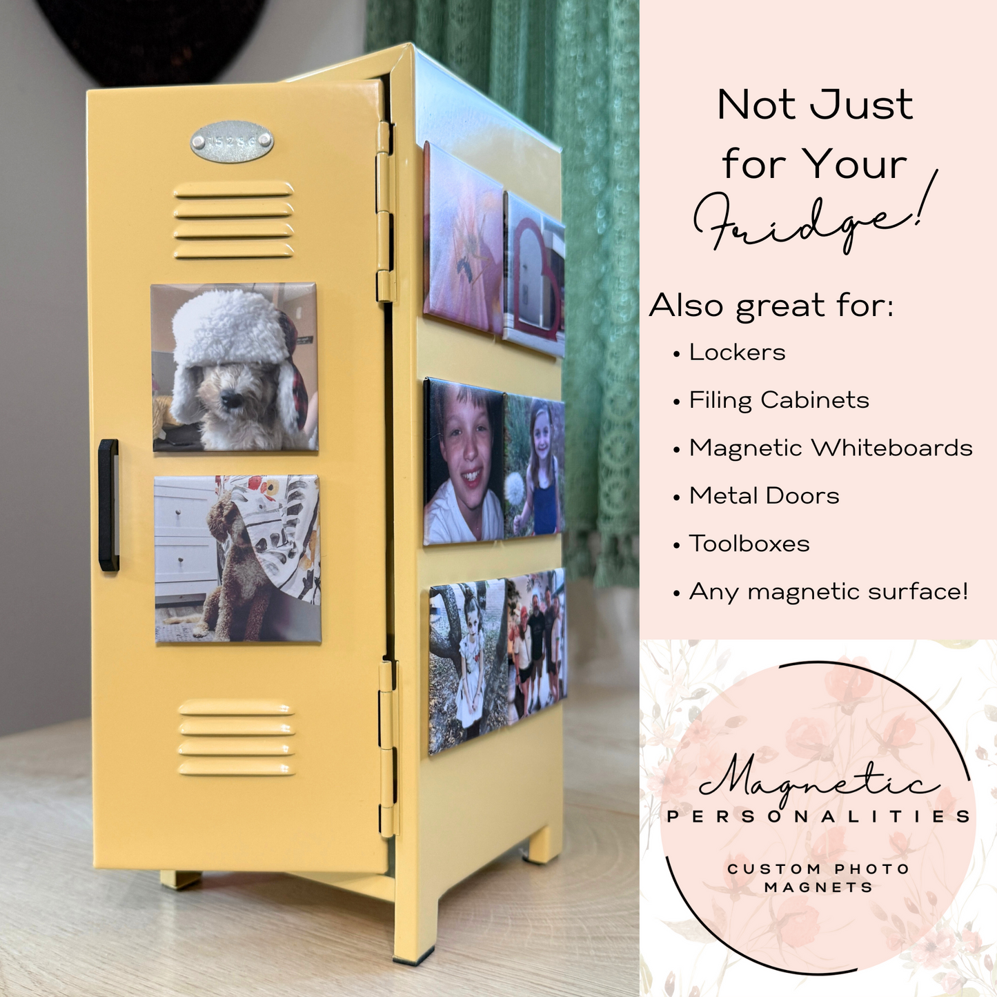 2x2 inch Square Custom Photo Magnet