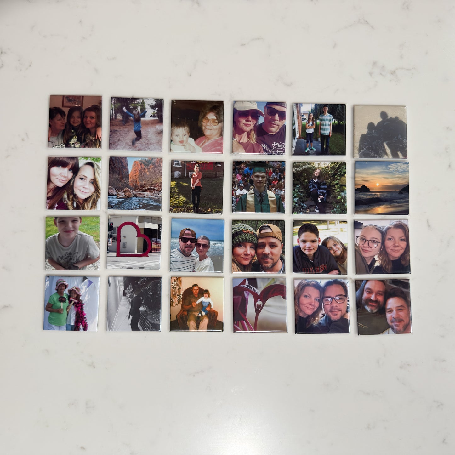 2x2 inch Square Custom Photo Magnet