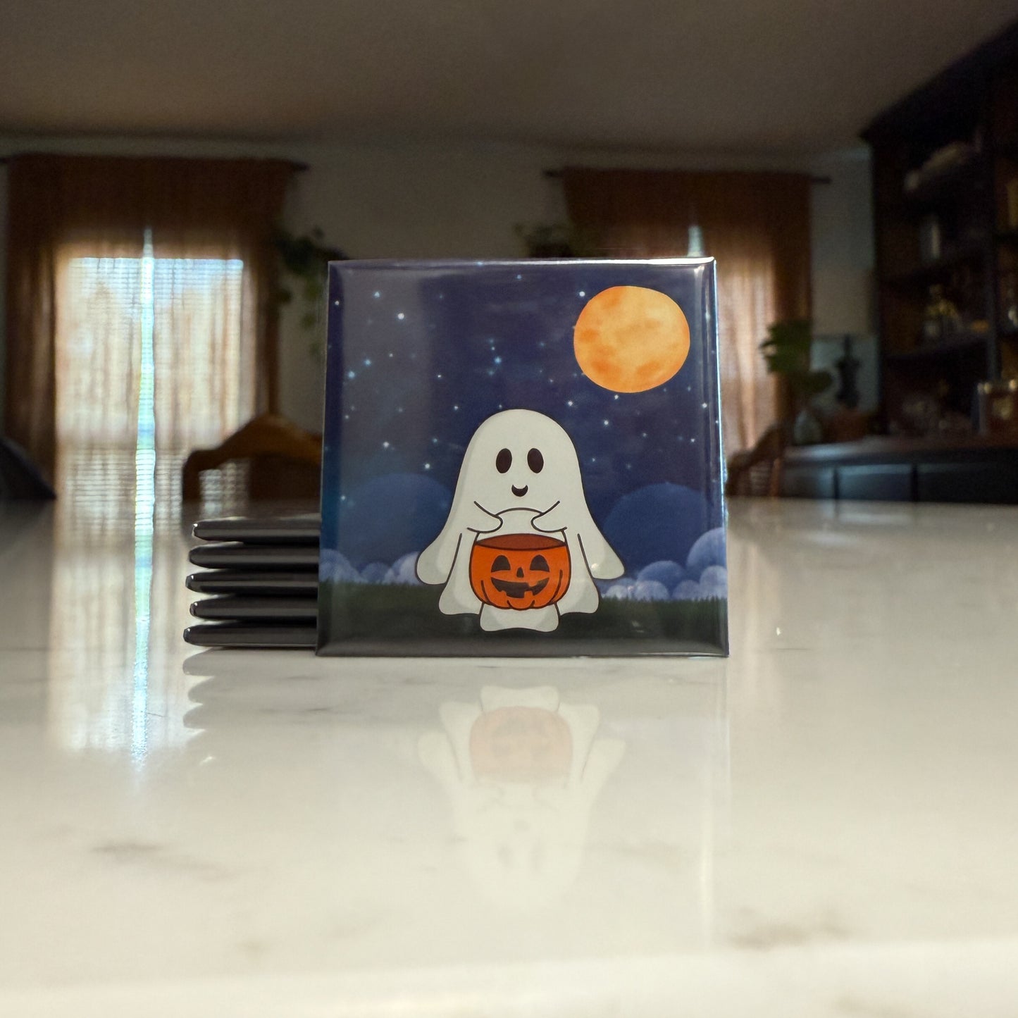 Cute Little Ghosts Magnet Set
