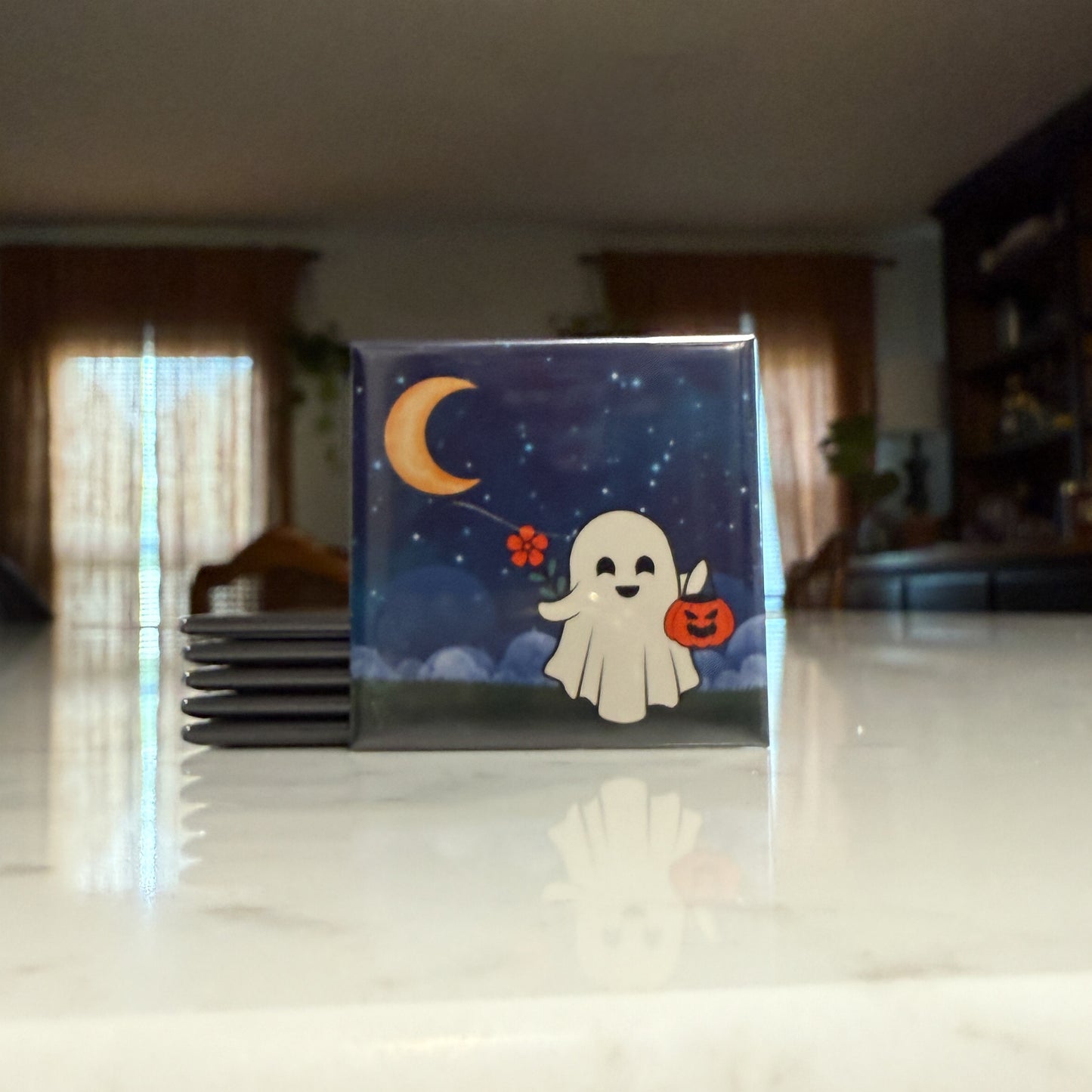 Cute Little Ghosts Magnet Set