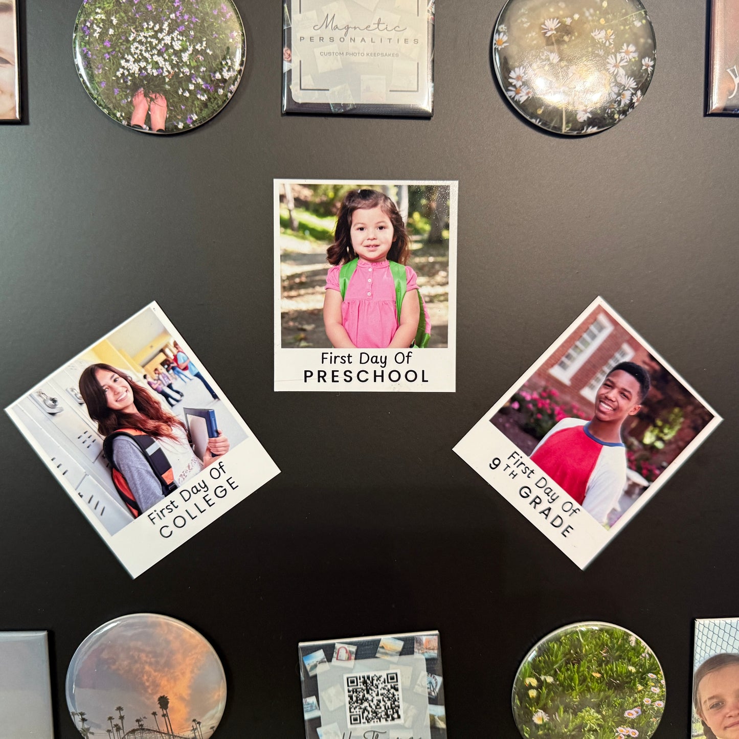 First Day of School Magnetic Photo Prints - Preschool through College
