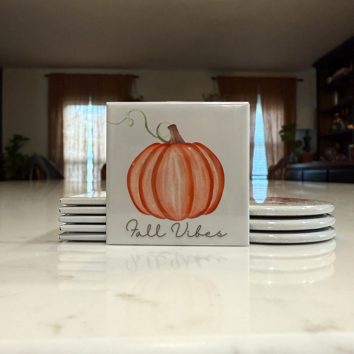 Fall Pumpkin Magnet Set of 3 - Watercolor Pumpkins