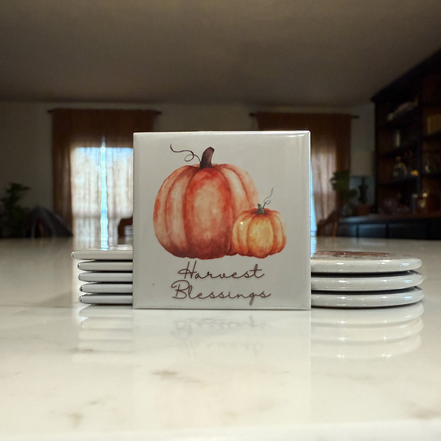 Fall Pumpkin Magnet Set of 3 - Watercolor Pumpkins