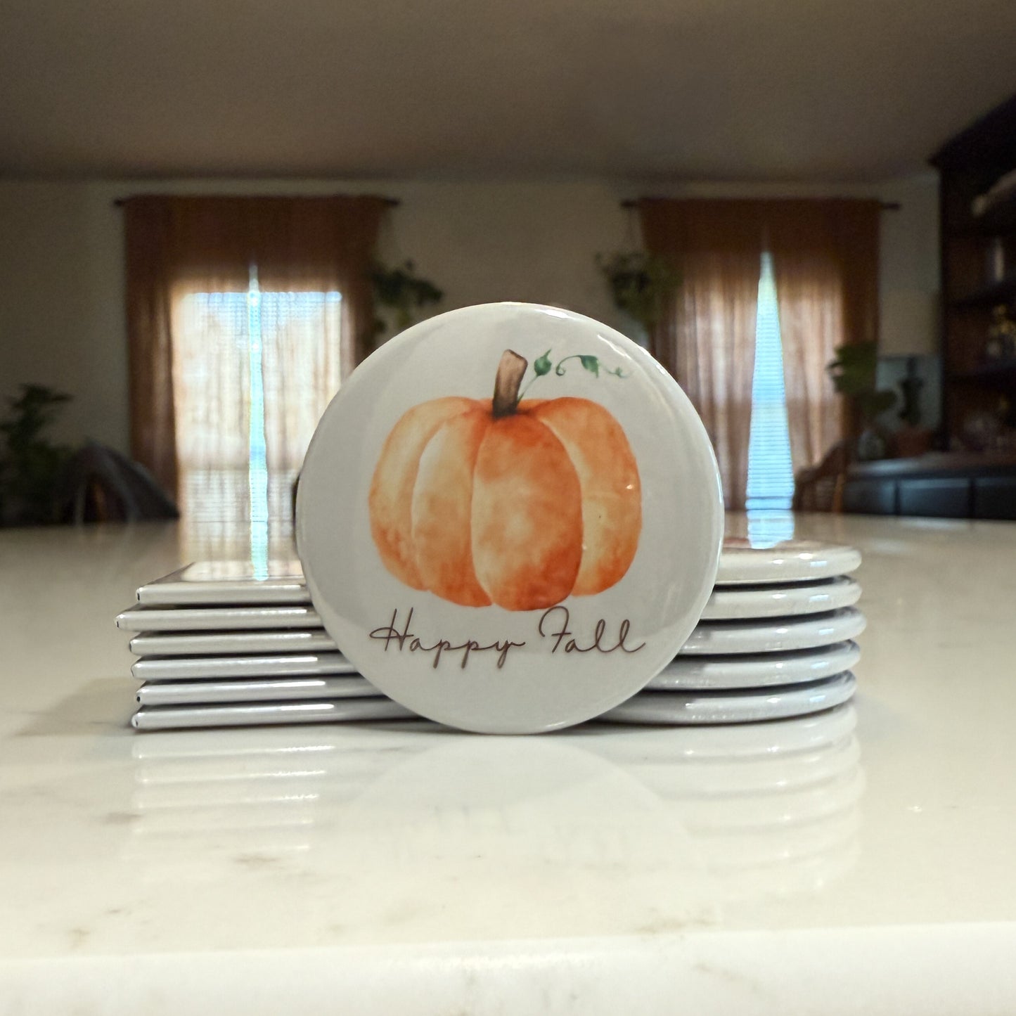 Fall Pumpkin Magnet Set of 3 - Watercolor Pumpkins