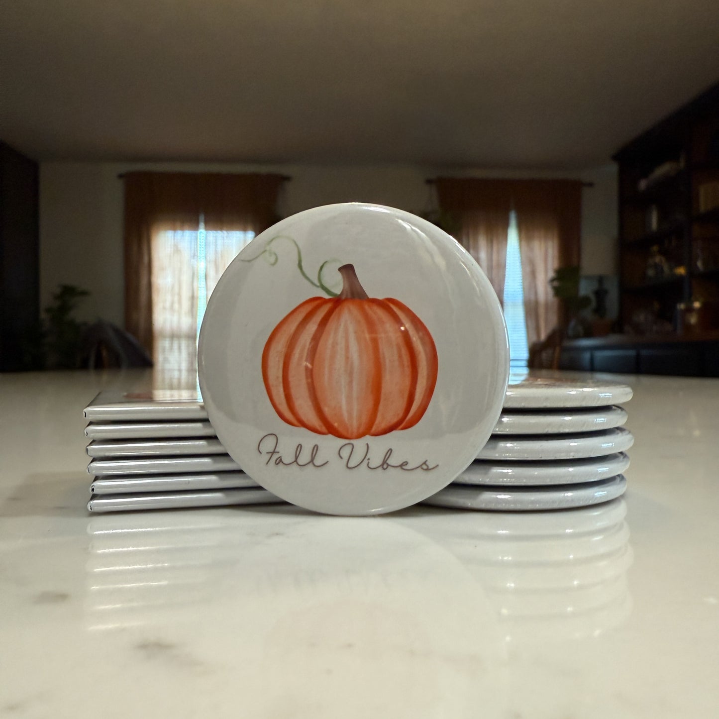 Fall Pumpkin Magnet Set of 3 - Watercolor Pumpkins