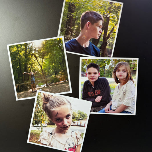 3.5" Square Custom Picture Magnet
