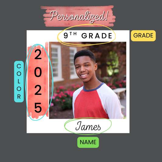 Personalized Back to School Magnet Photo Prints – Preschool through College