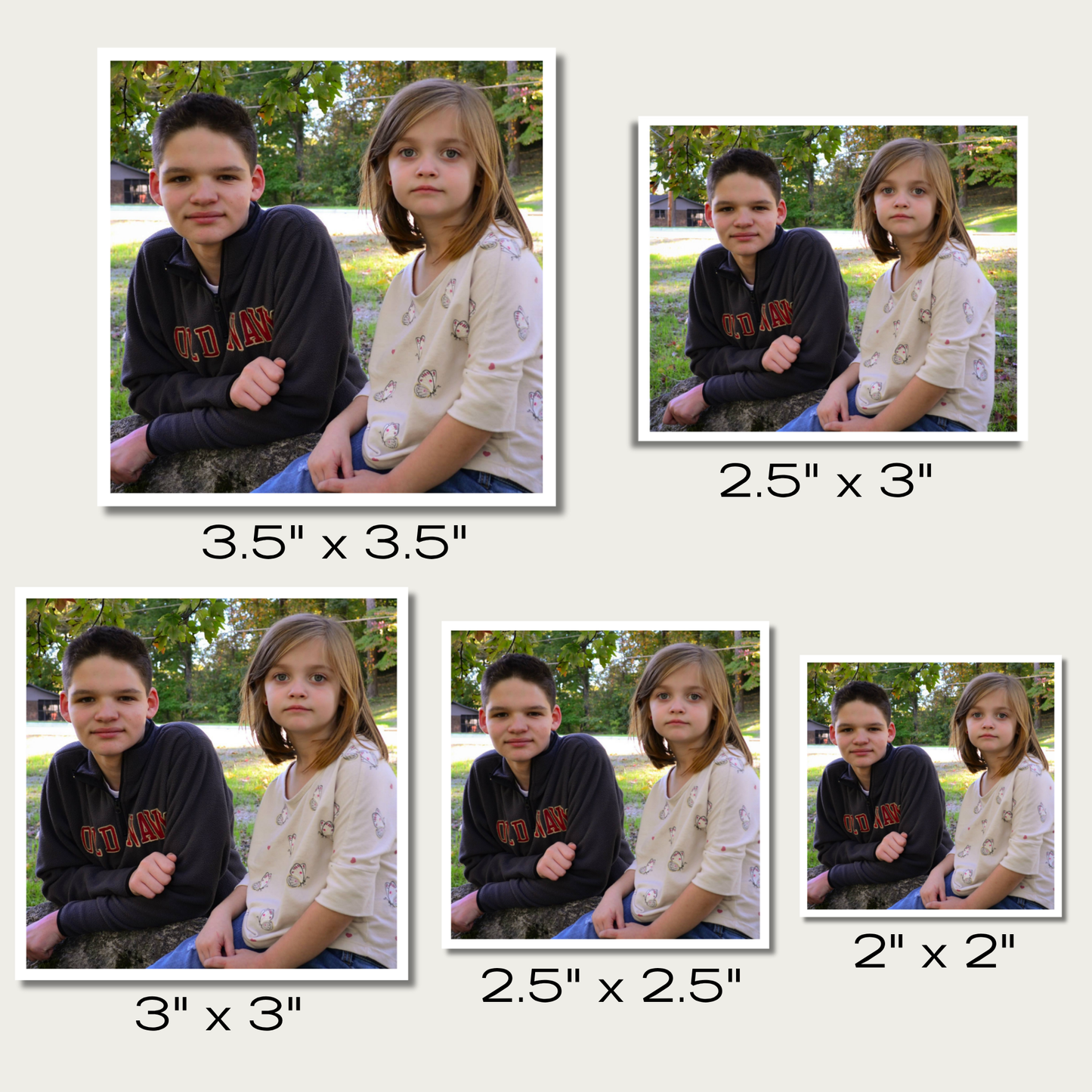 2" Square Custom Picture Magnet