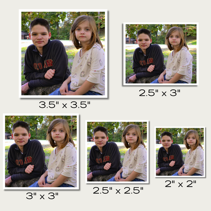 2" Square Custom Picture Magnet