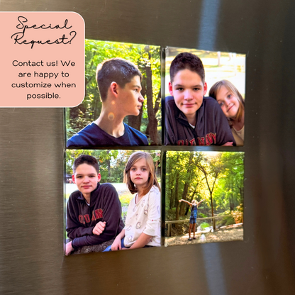 2x2 inch Square Custom Photo Magnet