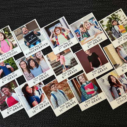 First Day of School Magnetic Photo Prints - Preschool through College