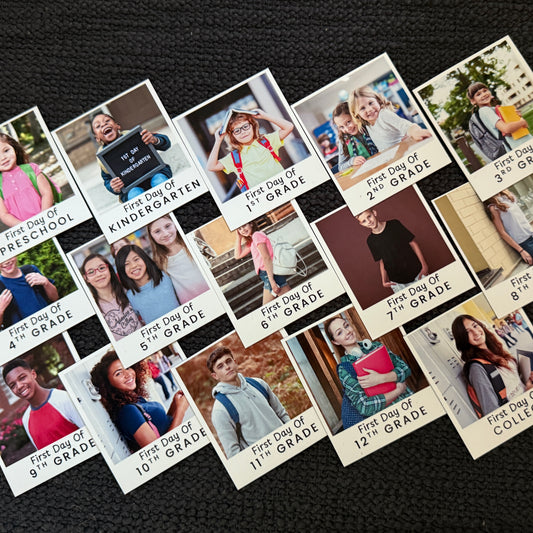 First Day of School Magnetic Photo Prints - Preschool through College