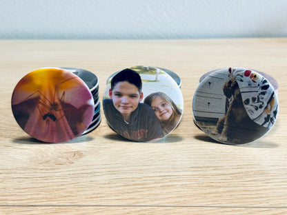2.25 inch Round Custom Photo Magnet