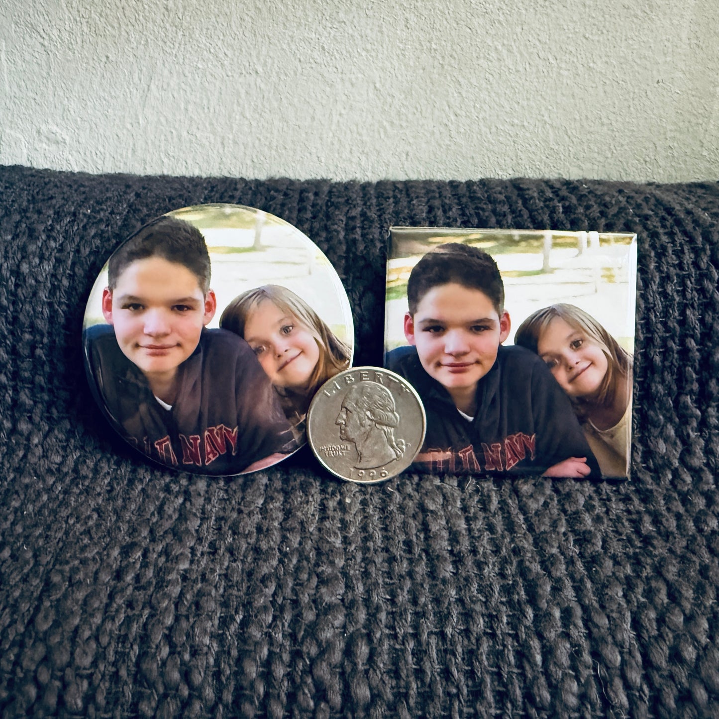 2x2 inch Square Custom Photo Magnet