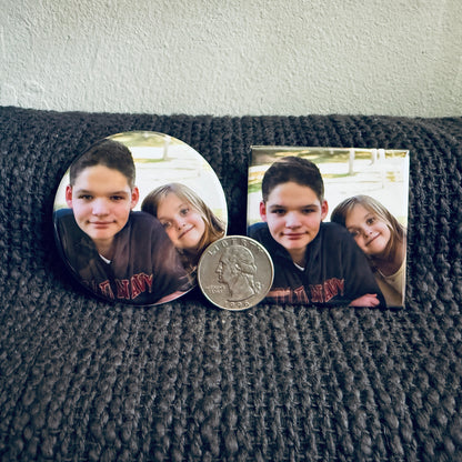 2x2 inch Square Custom Photo Magnet