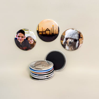 2.25 inch Round Custom Photo Magnet