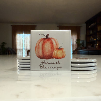 Fall Pumpkin Magnet Set of 3 - Watercolor Pumpkins