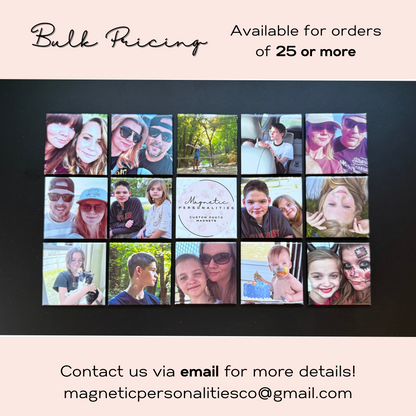 2x2 inch Square Custom Photo Magnet